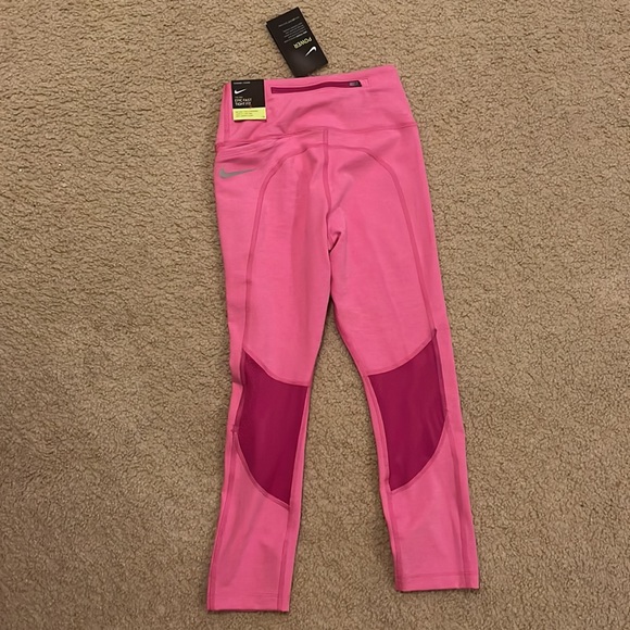 Brand New Nike Dry Fit Mid Rise Running Tights - Picture 2 of 4